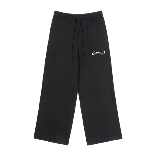 Fleece Drawstring Straight-Leg Sweatpants