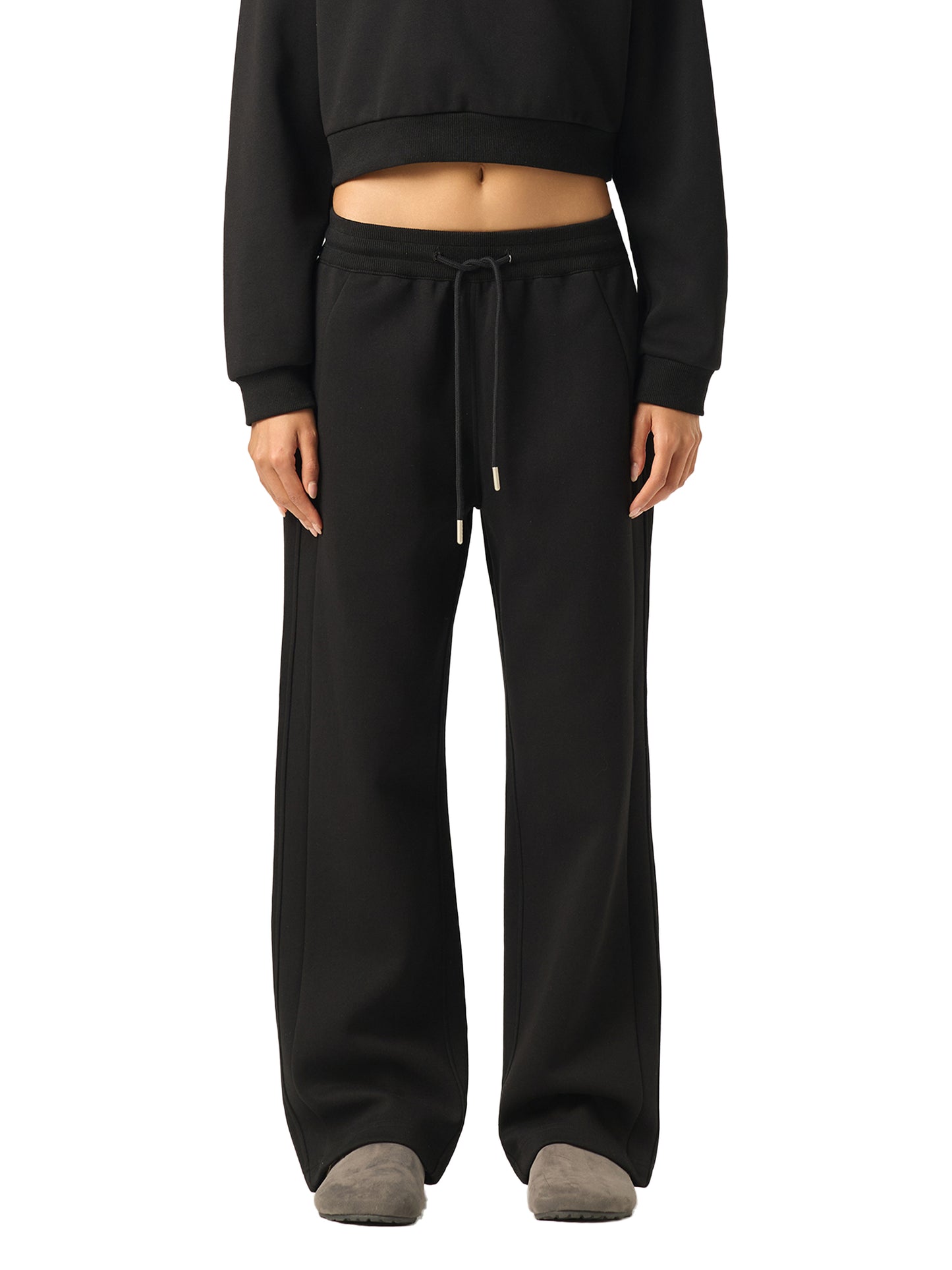 Essential Drawstring Straight-Leg Sweatpants